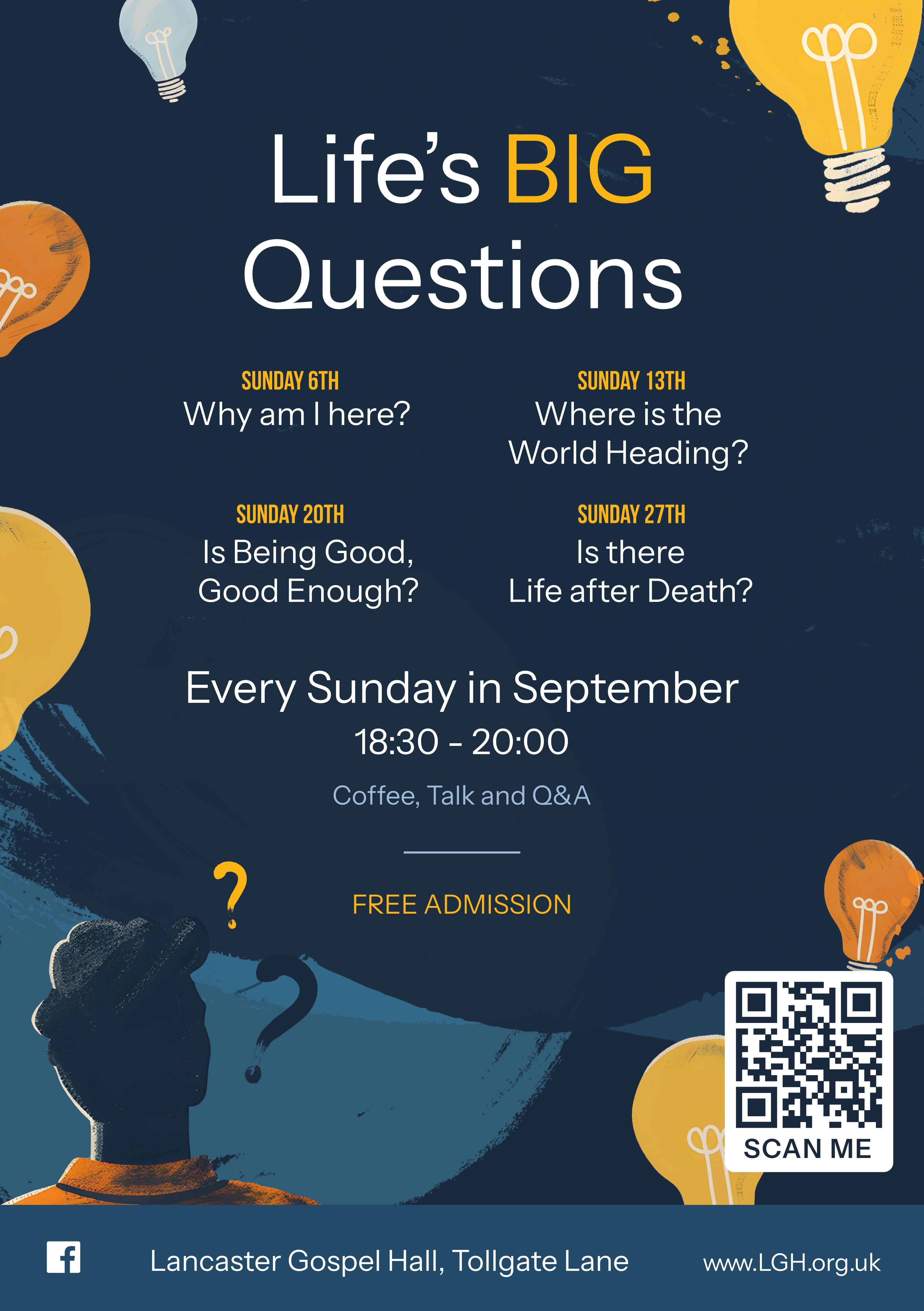 Life's Big Questions, September 2026